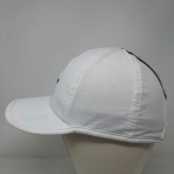 Adidas Men's Strapback Hat White Graphic Trefoil Logo Polyester Blend - Picture 3 of 8